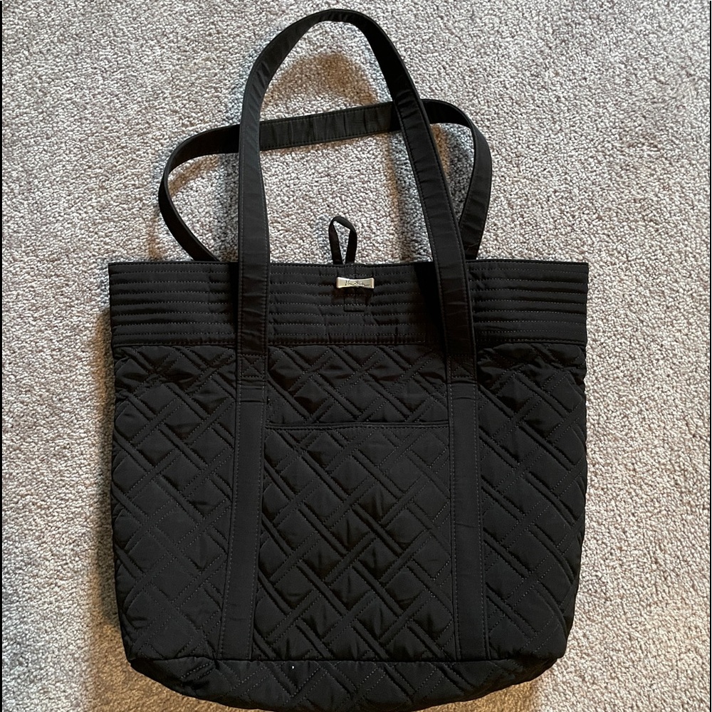 Vera Bradley Black Quilted Tote Bag